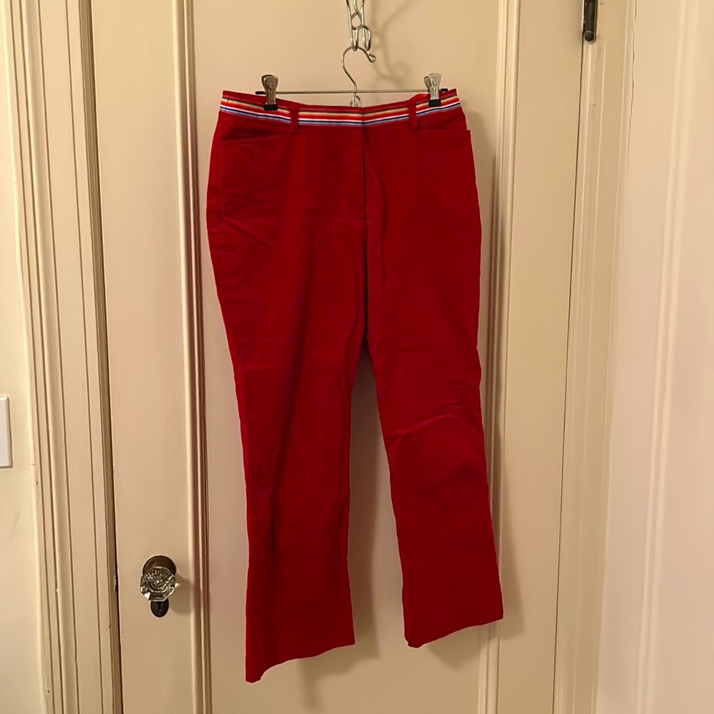 VINTAGE Lily Pulitzer Red Corduroy Pants